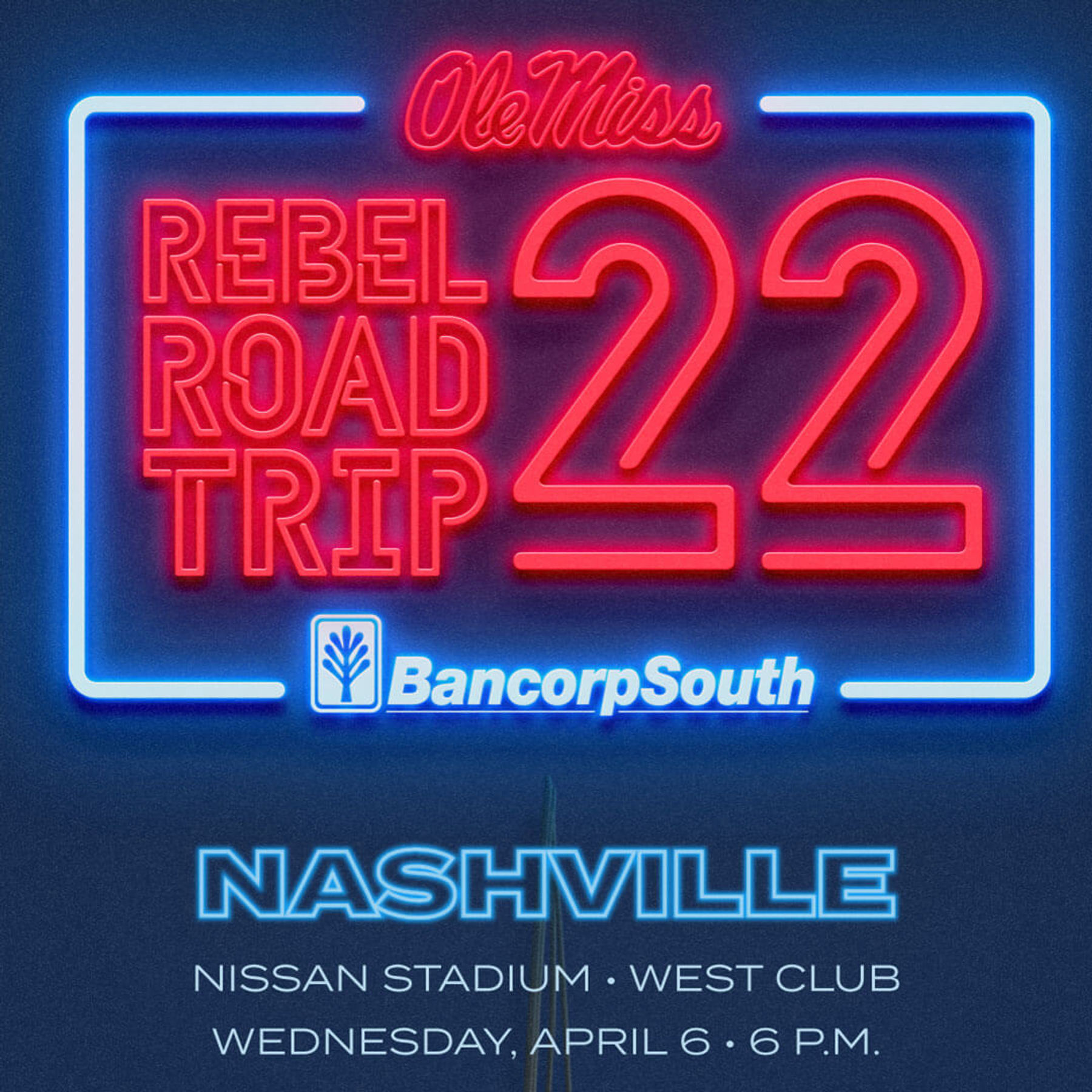 Ole Miss Rebel Road Trip Downtown Nashville