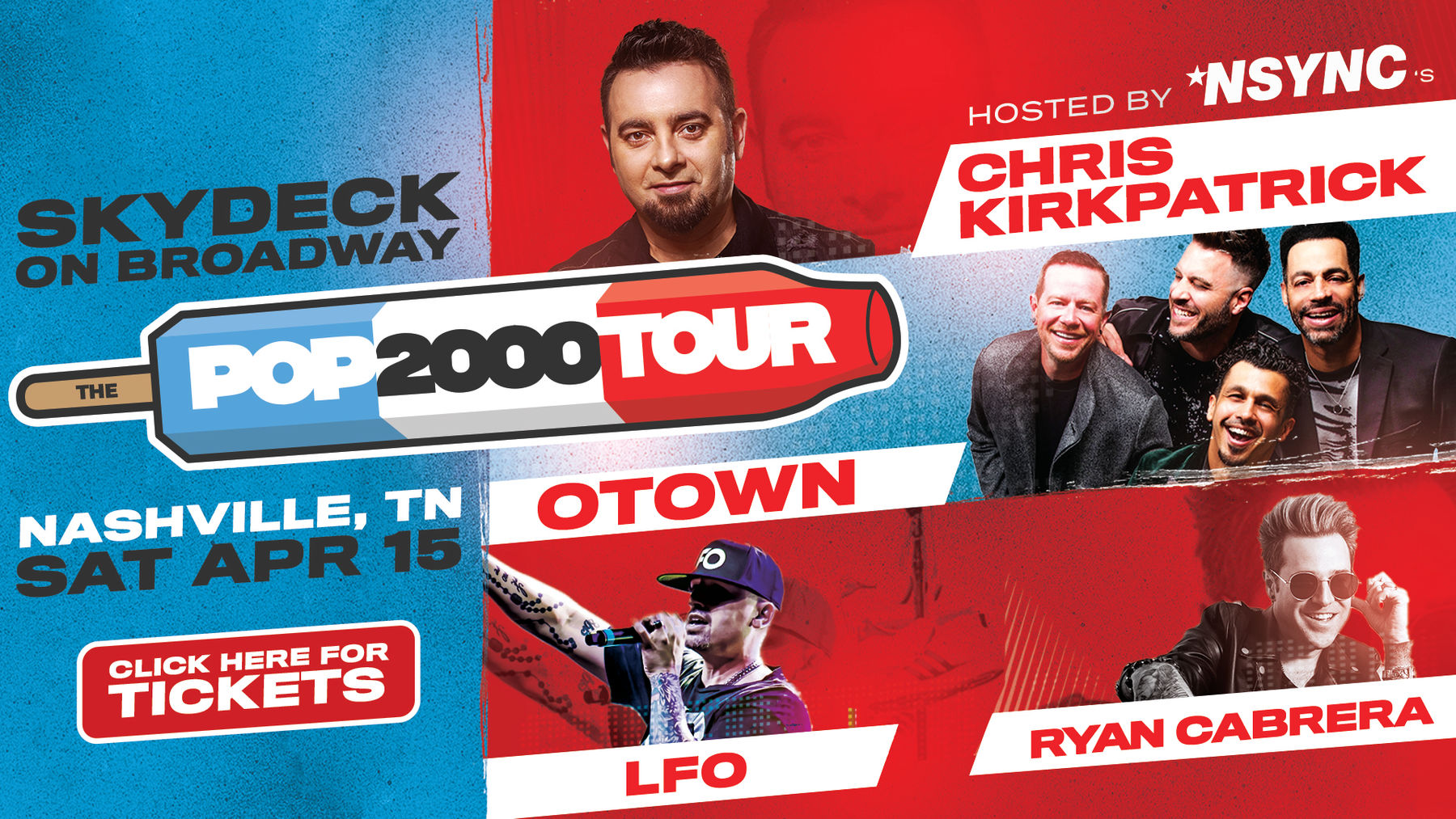 POP 2000 Tour hosted by Chris Kirkpatrick of *NSYNC, with O-Town, Ryan  Cabrera, & LFO