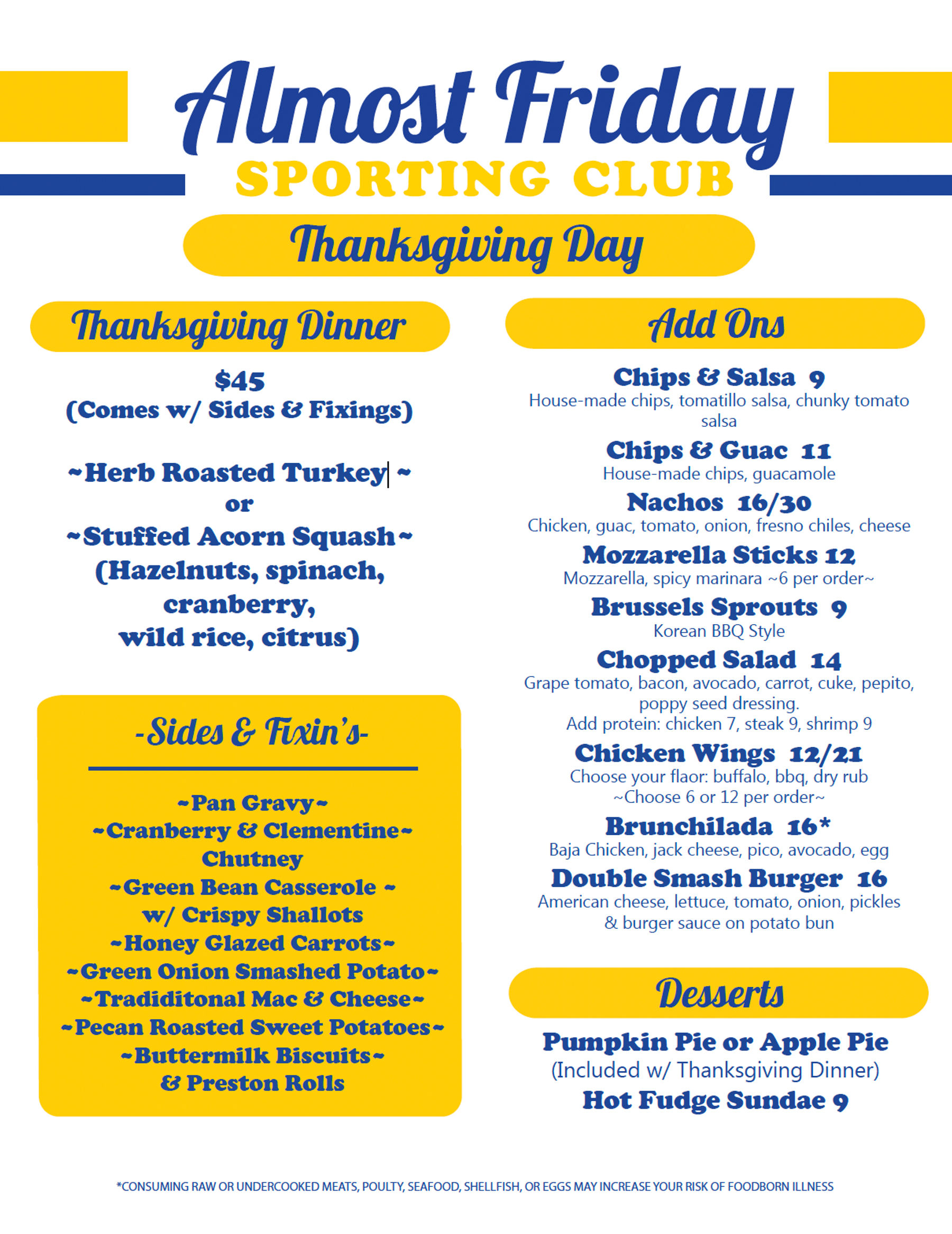 Gulf shores al restaurants serving thanksgiving