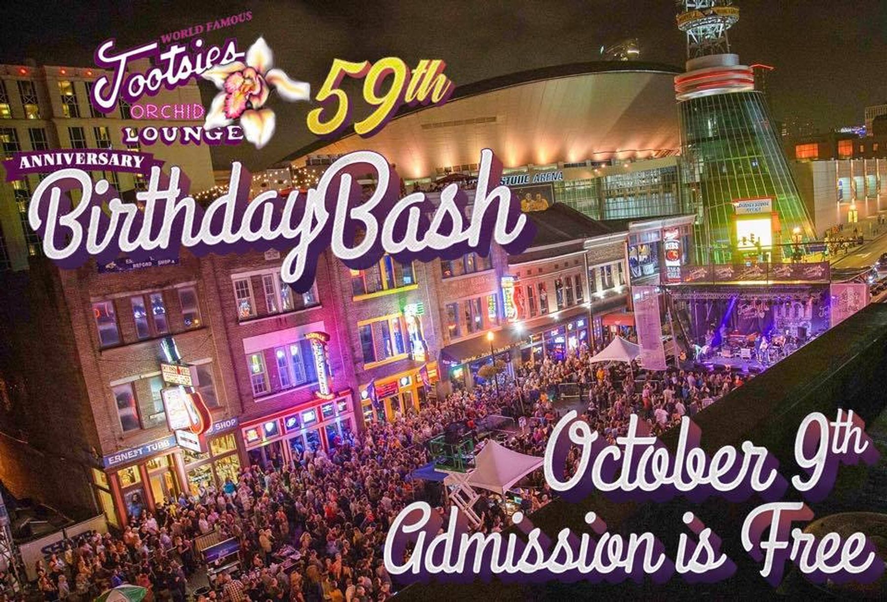 Tootsie's 59th Annual Birthday Bash Downtown Nashville