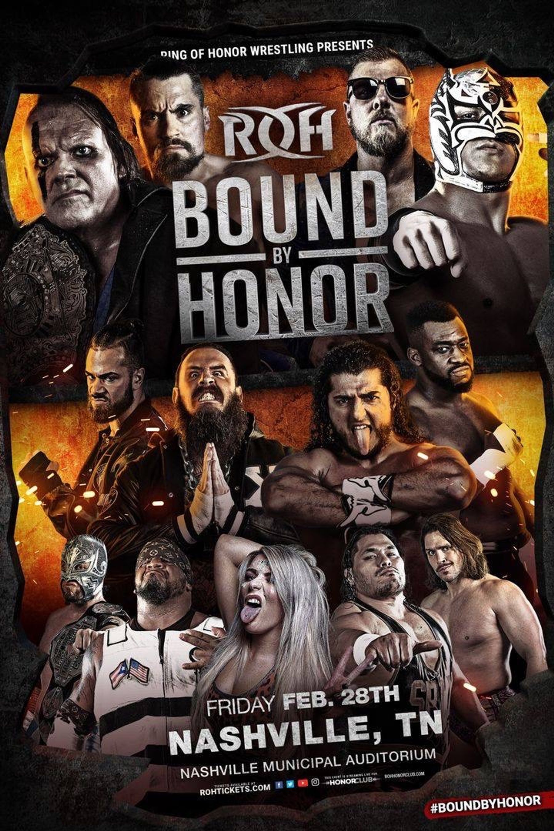 Ring of Honor Wrestling's Bound by Honor Nashville Downtown Nashville