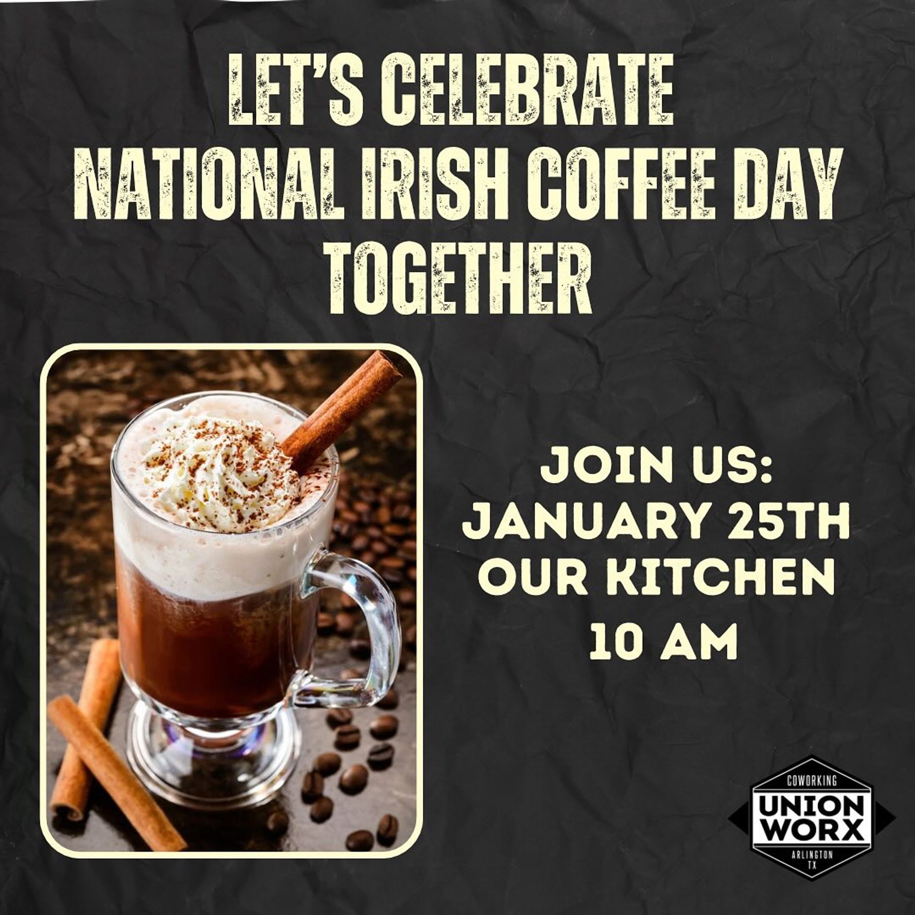 National Irish Coffee Day Downtown Arlington TX