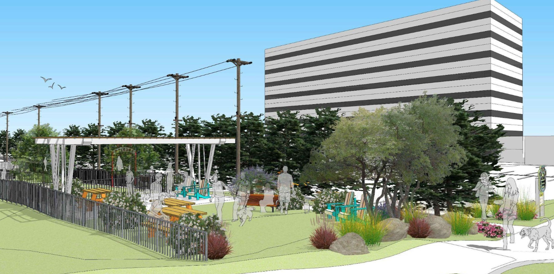 Rendering of the Downtown Doggie Depot
