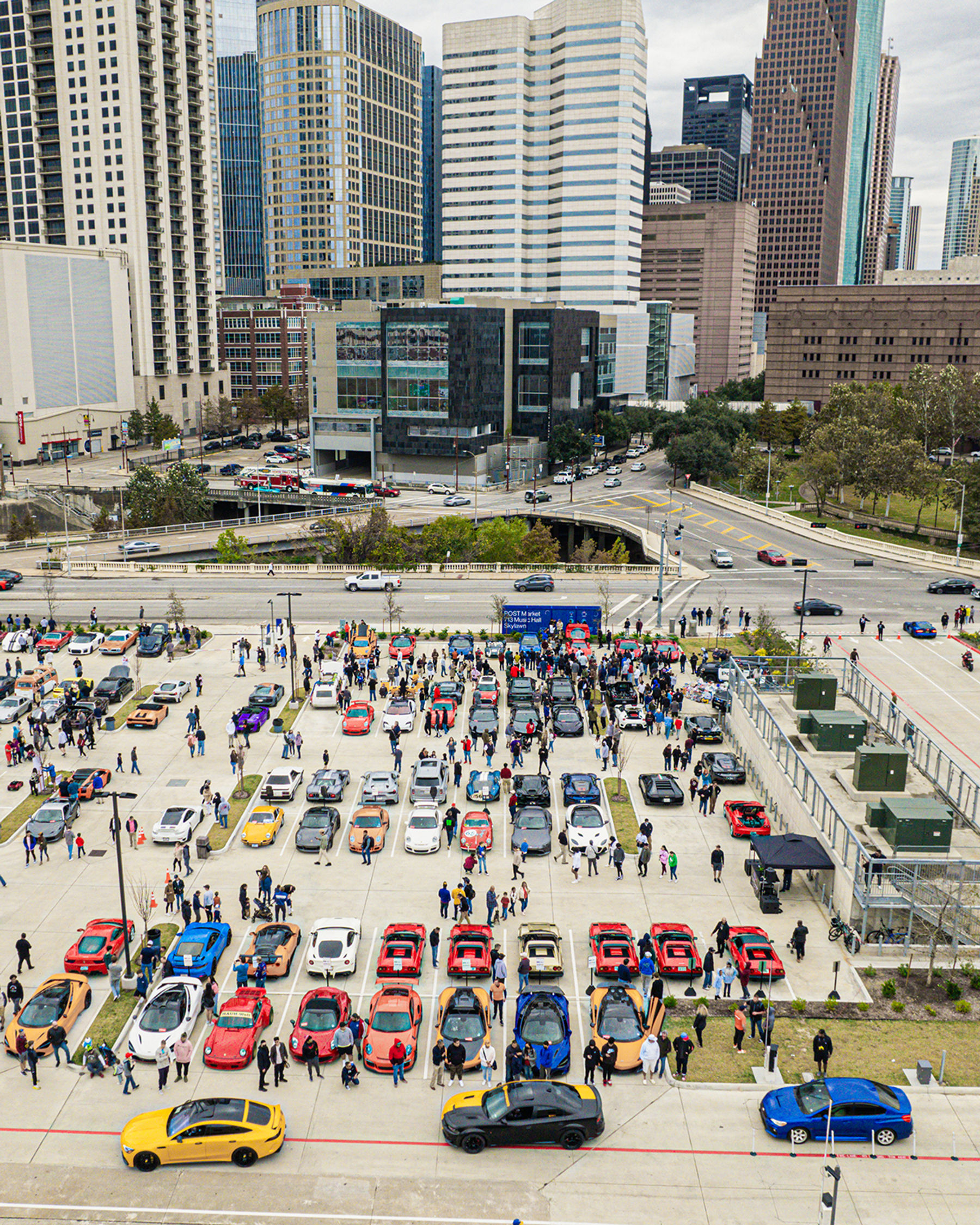 Coffee and Cars at POST Downtown Houston