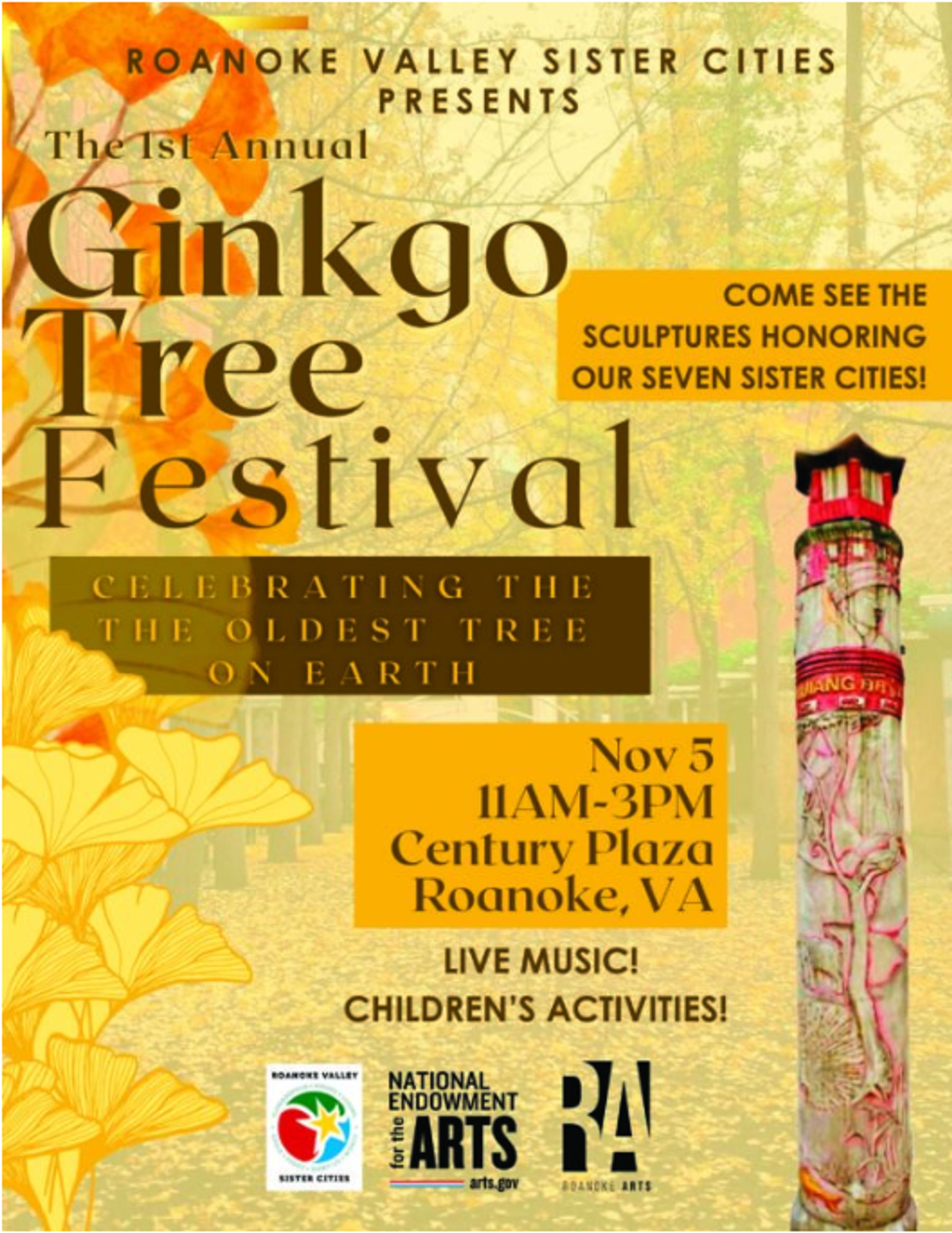 Ginkgo Tree Festival Downtown Roanoke