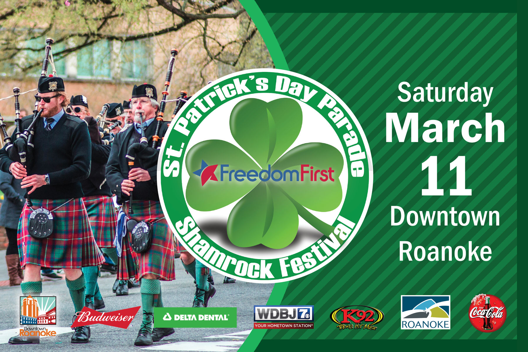 Freedom First St. Patrick's Day Parade and Shamrock Festival 2023