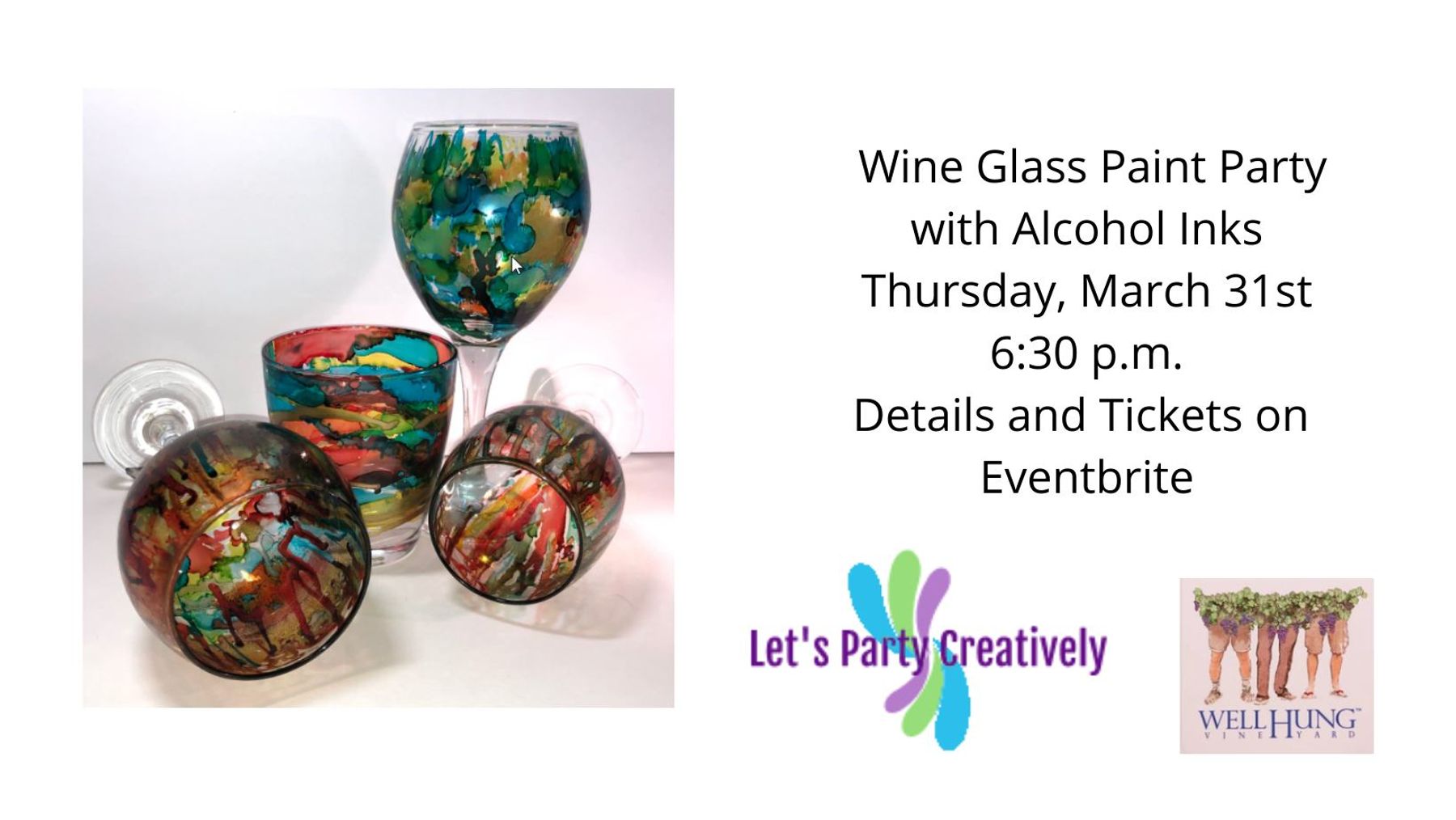 Wine Glass Paint Party Downtown Roanoke