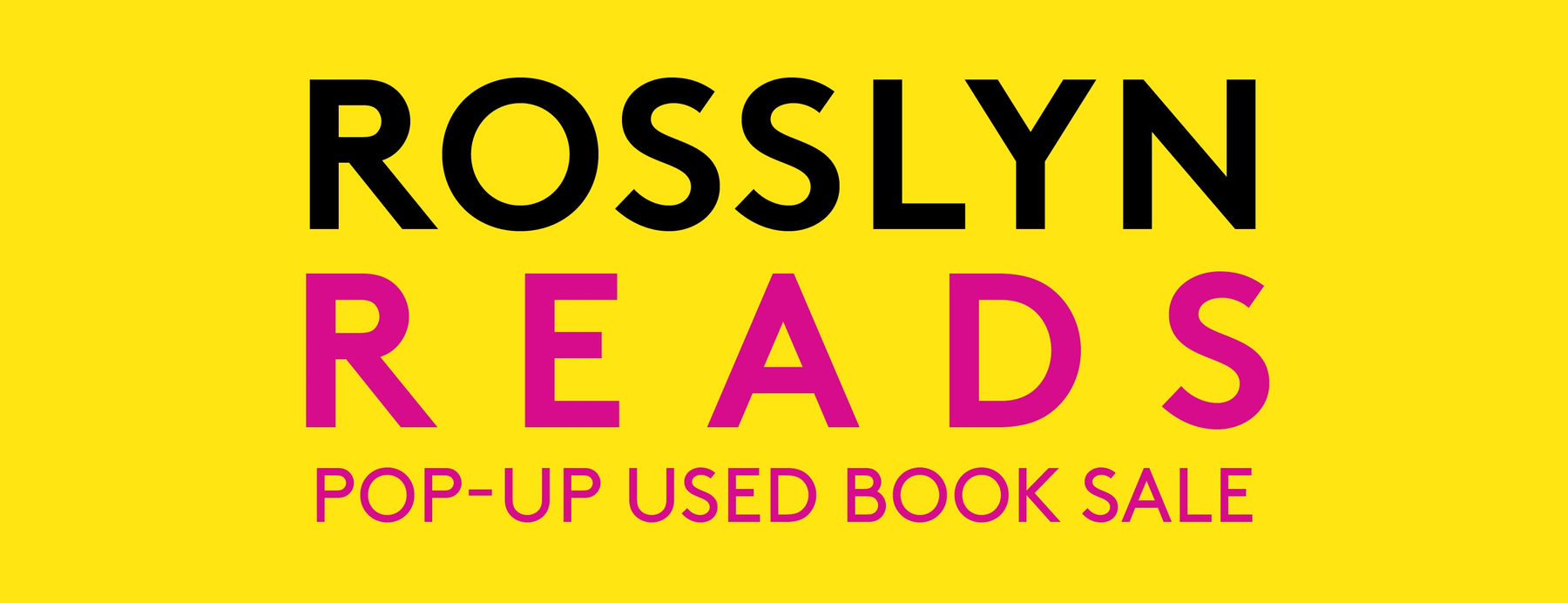 Rosslyn Reads Pop-Up Used Book Sale