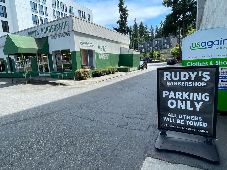 Rudy's Barbershop Parking Lot