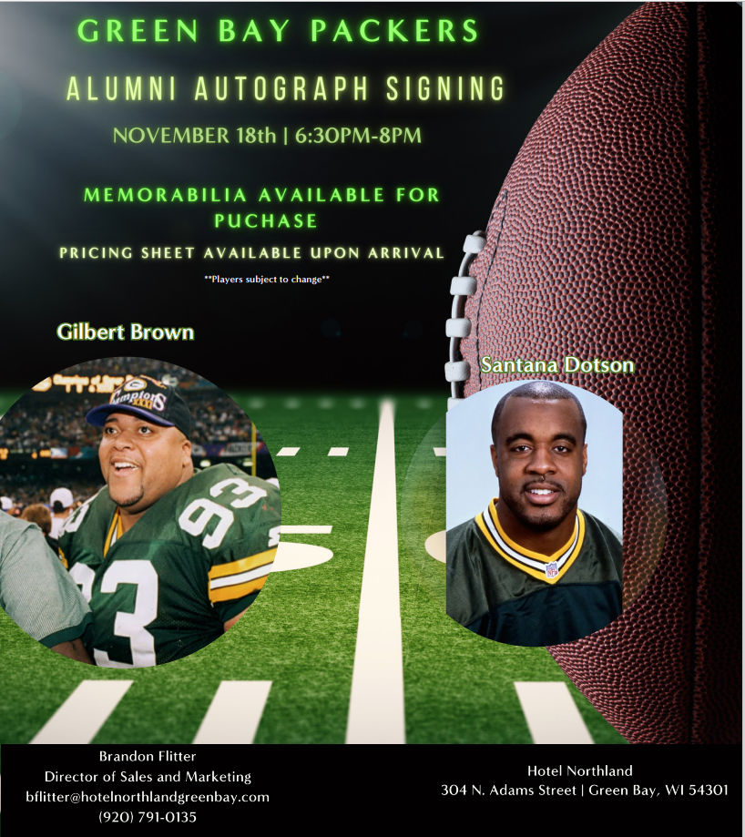 Green Bay Packers Alumni Autograph Signing Downtown Green Bay